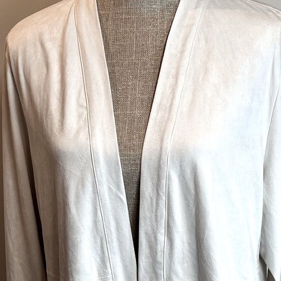 Chico's Cream Open Front Cardigan - Picture 2 of 7